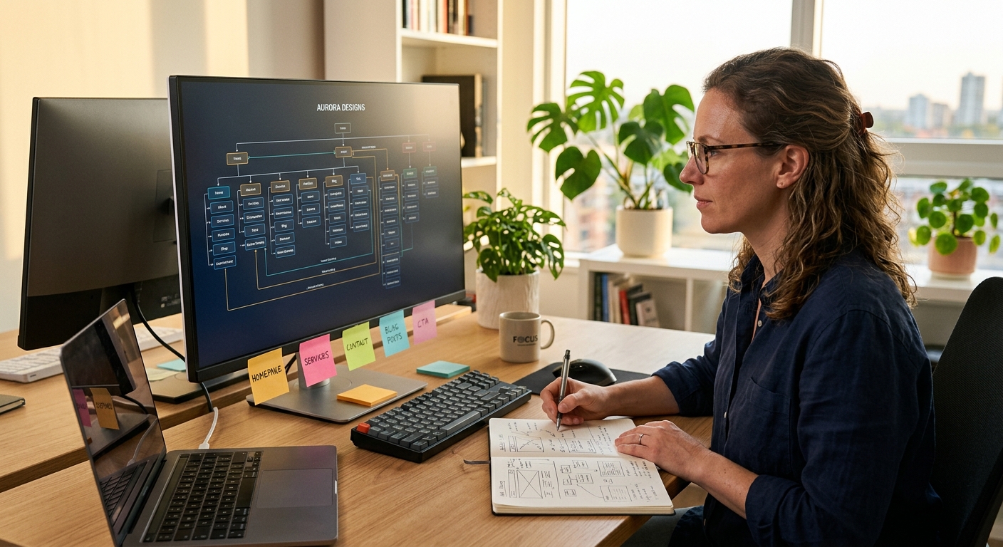 Maillage interne d’un site vitrine : méthode simple